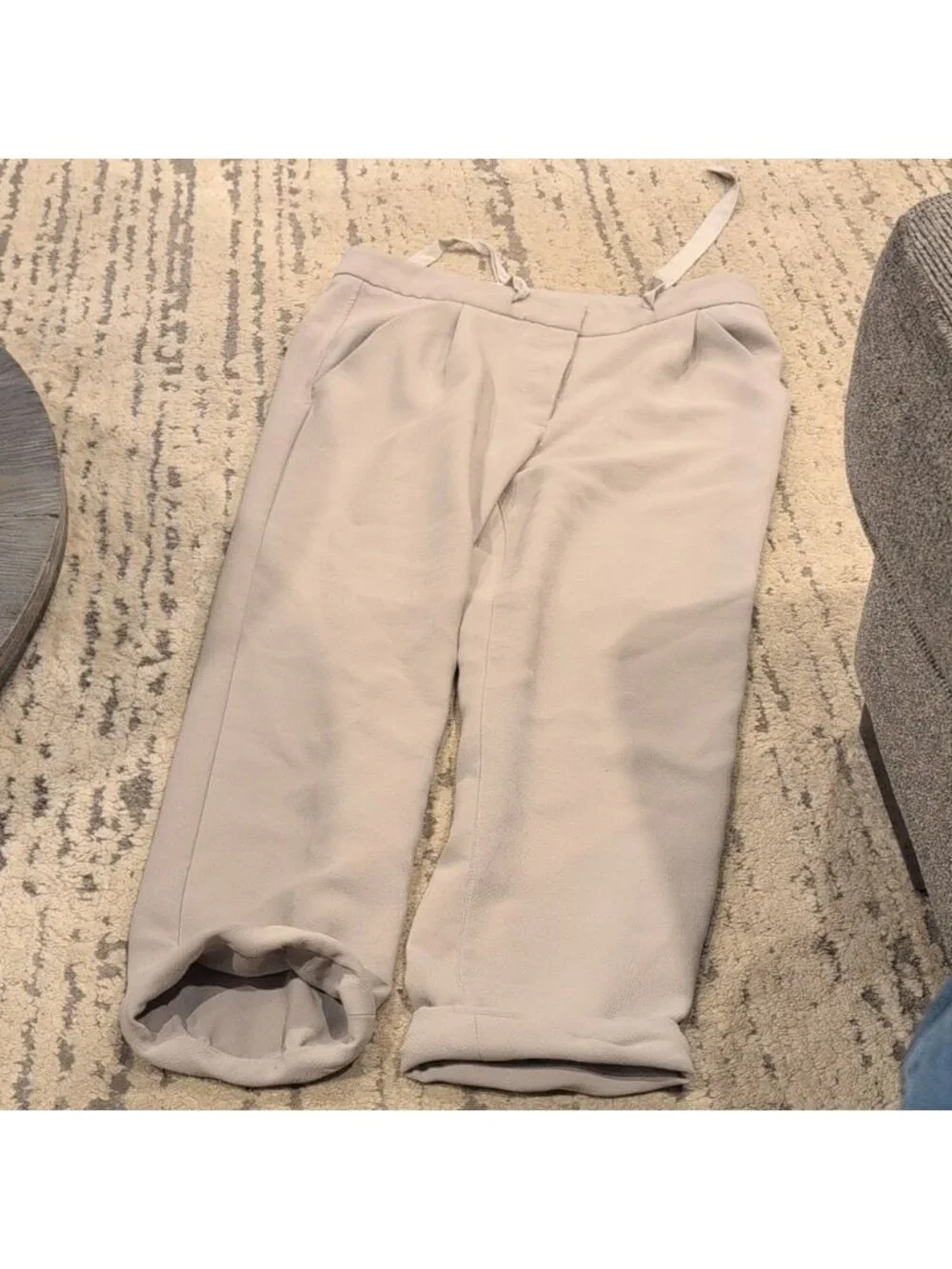 Aritzia Wilfred Allant Pant Taupe Tie Style